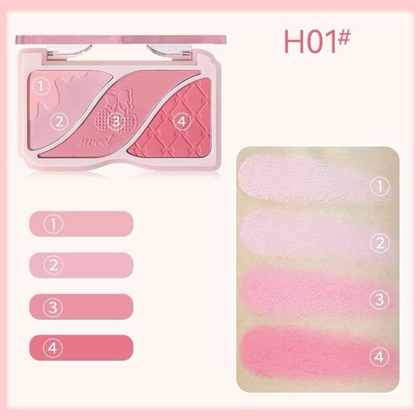 Phấn má hồng 3 ô Holdlive Minor Emotions Triple 9g