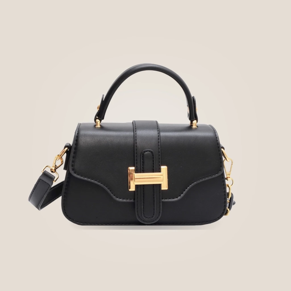 Túi xách nữ đeo chéo nắp gập khóa chữ H cao cấp size 21cm HA307