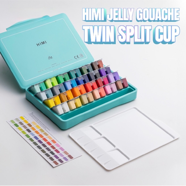 Màu GOUACHE HIMI dạng thạch ( 18/24 màu)