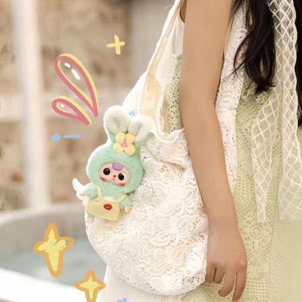 [Hộp Mù] Blindbox hàng sẵn Baby Three : Macaron Cute Bunny có móc khóa dễ thương