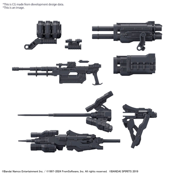Mô Hình Lắp Ráp 30MM ARMORED CORE 6 FIRES OF RUBICON OPTION PARTS SET WEAPON SET 02 của Bandai