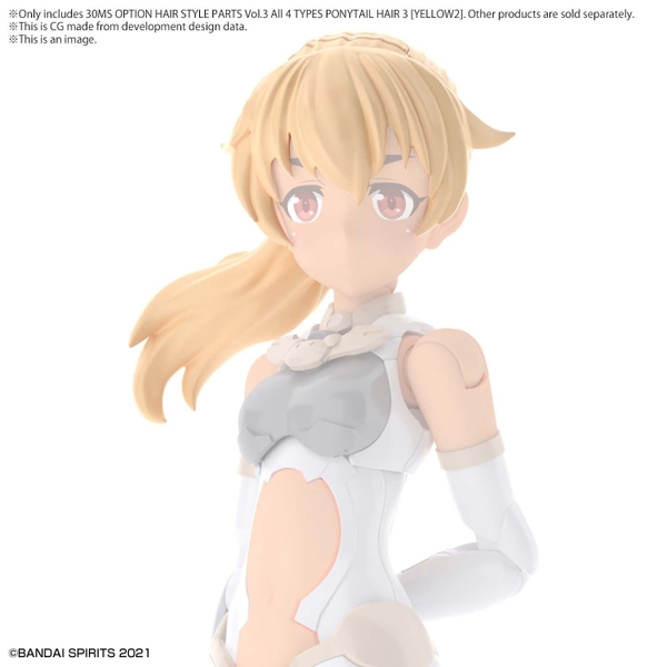 Mô Hình Lắp Ráp 30MS Phụ kiện Option Hair Style Parts Vol.3 All 4 Types của bandai Nhật bản
