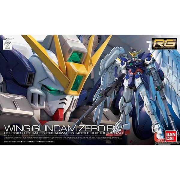 Mô hình Lắp Ráp Gundam RG 17 Wing Gundam Zero Custom EW 1/144 Gundam W EW của Bandai Nhật