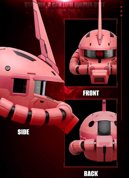 Mô Hình Tĩnh Ráp Sẵn Gundam BN Head Collection Vol.3 MS-06S ZAKU II Head của Bandai Nhật bản