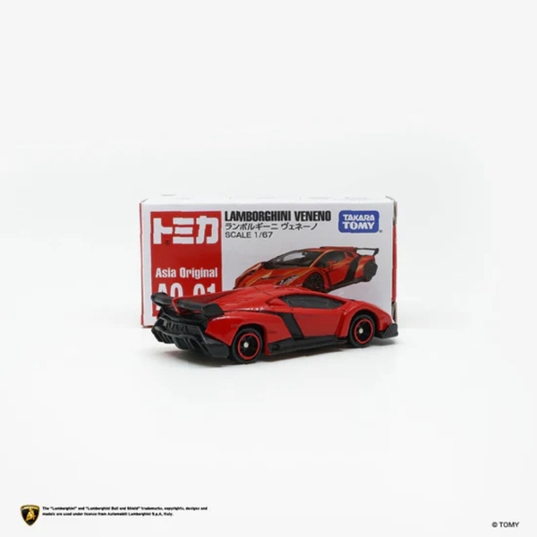 Mô Hình Xe Tomica Asia Original AO-01 Lamborghini Veneno Chính Hãng TakaraTomy