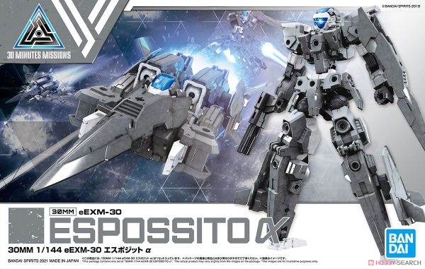 Mô hình Lắp Ráp 30MM 1/144 eEXM-30 ESPOSSITO α của Bandai Nhật Bản