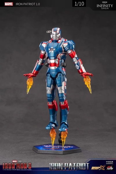 Mô Hình Ráp Sẵn Marvel Iron Patriot 1.0 Infinity Saga của ZDtoys