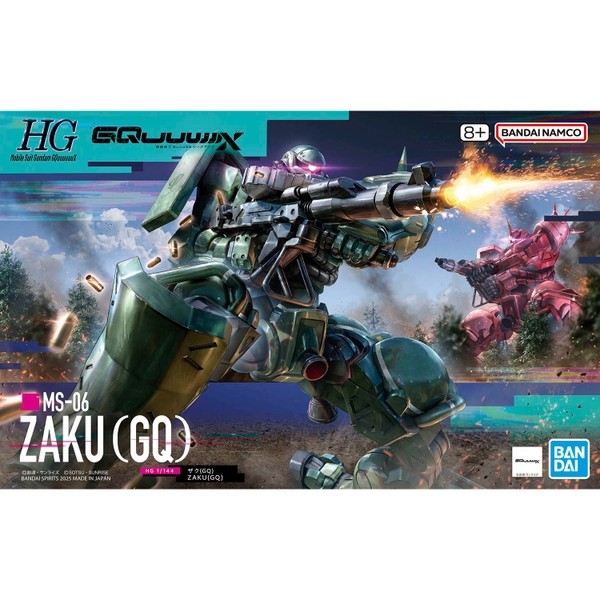 Mô Hình Lắp Ráp Gundam HG GQ 1/144 Zaku của Bandai Nhật Bản