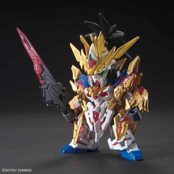 Mô Hình Lắp Ráp Gundam SD SANGOKU SOKETSUDEN Liu Bei UNICORN GUNDAM của Bandai Nhật bản