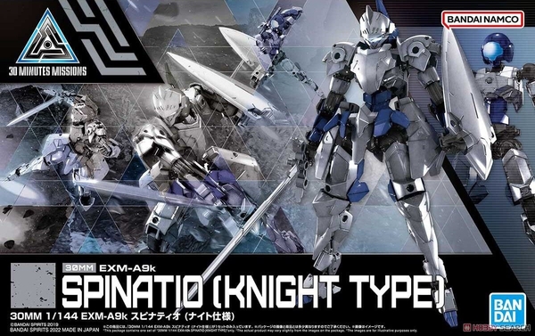 Mô Hình Lắp Ráp 30MM 1/144 EXM-A9k SPINATIO KNIGHT TYPE của Bandai Nhật Bản