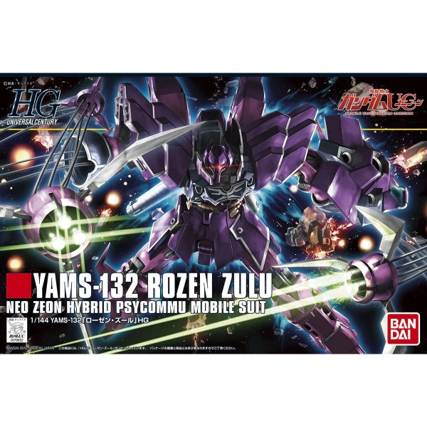 Mô Hình Lắp Ráp Gundam HG UC ROZEN ZULU của Bandai Nhật Bản