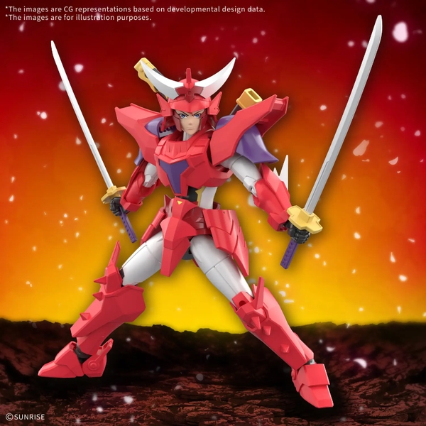 Mô Hình Lắp Ráp 30MF Yoroi-Shinden Samurai Troopers(Ronin Warriors) Gai of the Heat của Bandai Nhật Bản