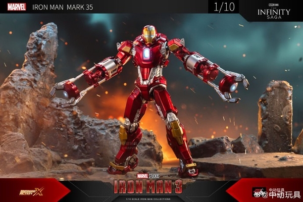 Mô Hình Ráp Sẵn Marvel 1/10 Iron Man Mk35 của Zdtoys