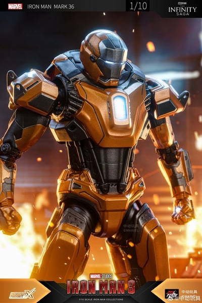 Mô Hình Ráp Sẵn Marvel 1/10 Iron Man Mk36 của ZDToys