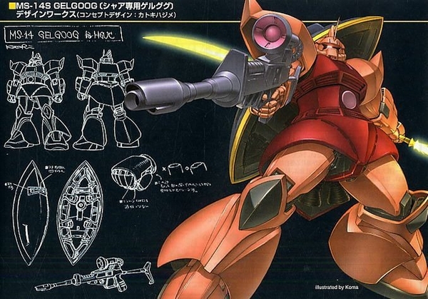 Mô Hình Lắp Ráp Gundam HG UC 1/144 MS-14S Gelgoog - Char Aznable Custom của Bandai Nhật bản