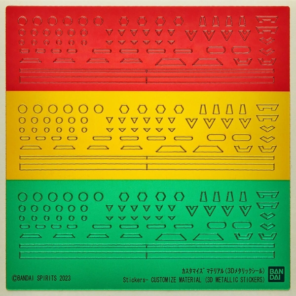 Mô Hình Lắp Ráp 30MM 1/144 Phụ kiện Customize Material - 3D Metallic Seal của Bandai Nhật Bản