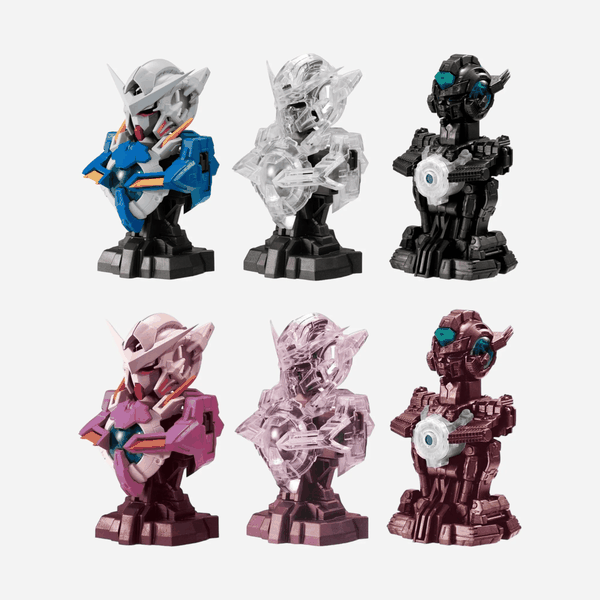 Mô Hình Gashapon MS Mechanical Bust 02 Gundam Exia / 05 Gundam Exia Trans-Am Color của Bandai Nhật bản