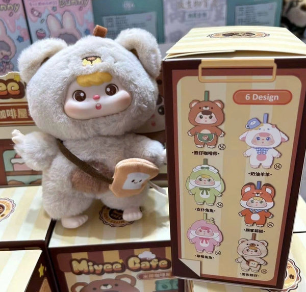 Túi Mù Blindbox móc khoá gấu bông Miyee Coffee Plush Pendant Series