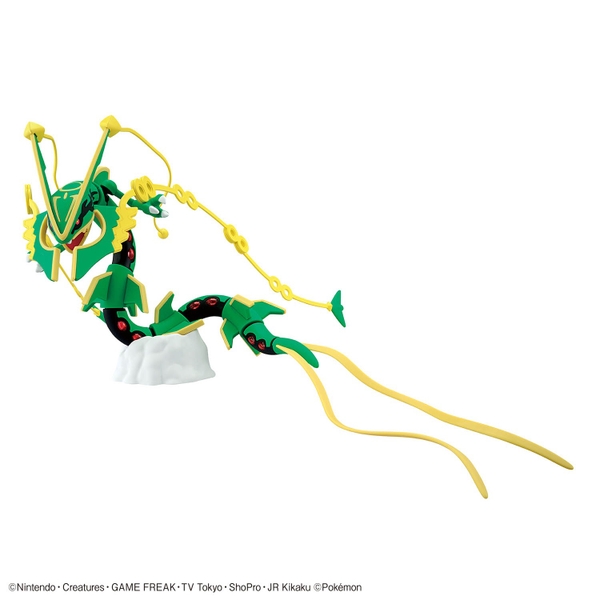 Mô Hình Lắp Ráp Pokemon Plastic Model Collection 61 Select Series Mega Rayquaza của Bandai Nhật bản