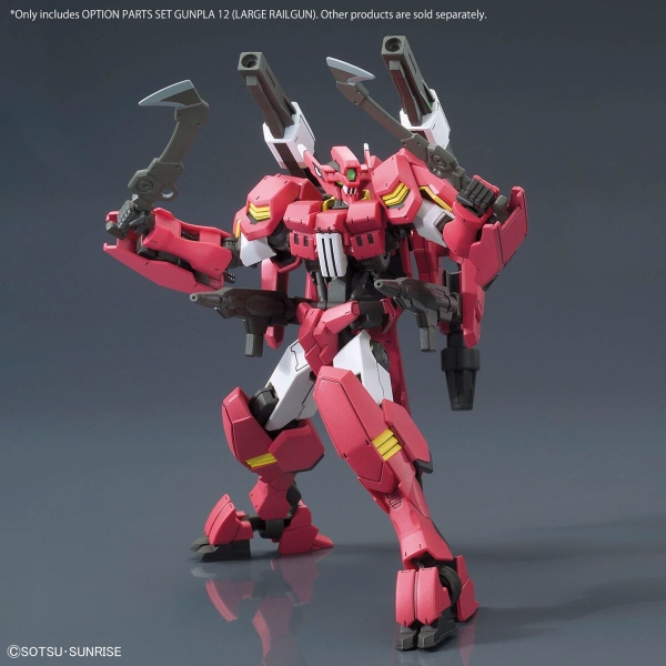 Mô Hình Lắp Ráp Gundam Bộ Phụ Kiện OPTION PARTS SET GUNPLA 12 (LARGE RAILGUN) của Bandai Nhật Bản