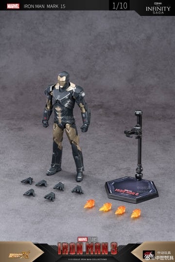 Mô Hình Ráp Sẵn Marvel Iron Man Mk15 của ZDtoys