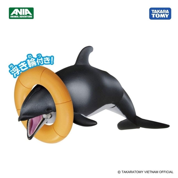 Mô hình động vật Cá heo ANIA AS-19 Dolphin 615446 Fullbox Chính hãng TakaraTomy