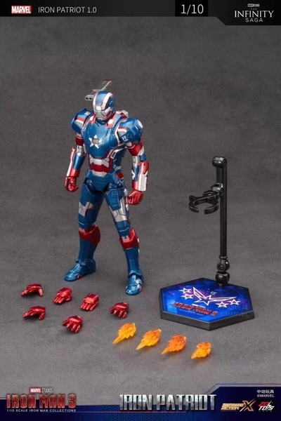 Mô Hình Ráp Sẵn Marvel Iron Patriot 1.0 Infinity Saga của ZDtoys