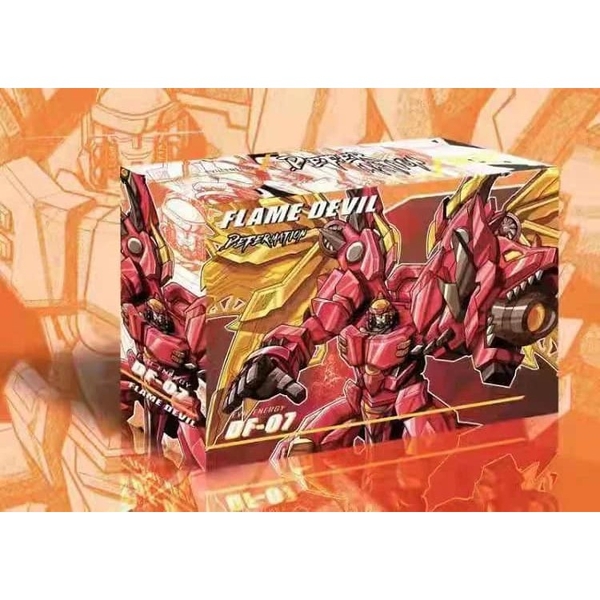 Mô hình DF 07 DF07 Flame devil (TRANSMETAL MEGATRON ) KO của jinbao