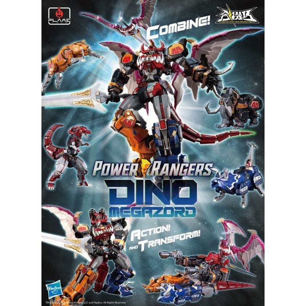 Mô hình Ráp Sẵn Dino Megazord (Power Ranger)  Dòng Kuri Kara Kuri Của Flame Toys