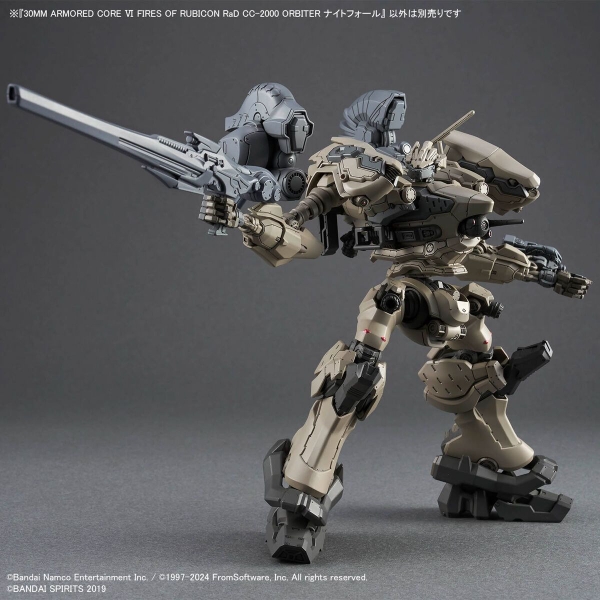 Mô Hình Lắp Ráp 30MM ARMORED CORE 6 FIRES OF RUBICON - RaD CC-2000 ORBITER NIGHTFALL của Bandai