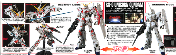 Mô Hình Lắp Ráp Gundam MG RX-0 Unicorn Gundam OVA 1/100 MS Gundam UC của Bandai nhật bản