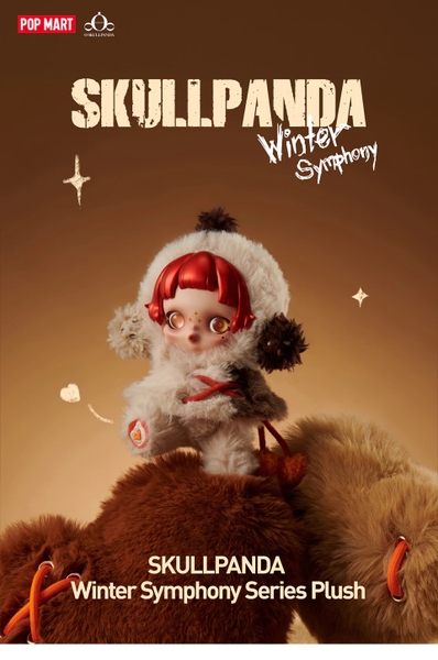 Mô HÌnh POP MART SKULLPANDA Winter Symphony Series Plush Blind Box Action Toys Figure