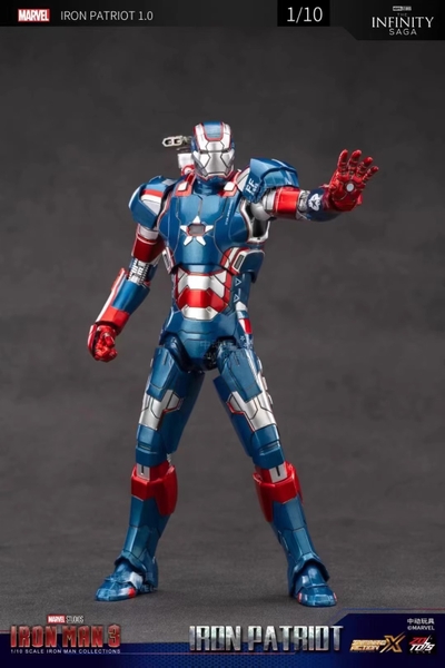 Mô Hình Ráp Sẵn Marvel Iron Patriot 1.0 Infinity Saga của ZDtoys