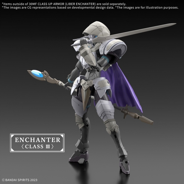 Mô Hình Lắp Ráp 30MF Phụ Kiện Class Up Armor - Liber Enchanter của Bandai Nhật Bản