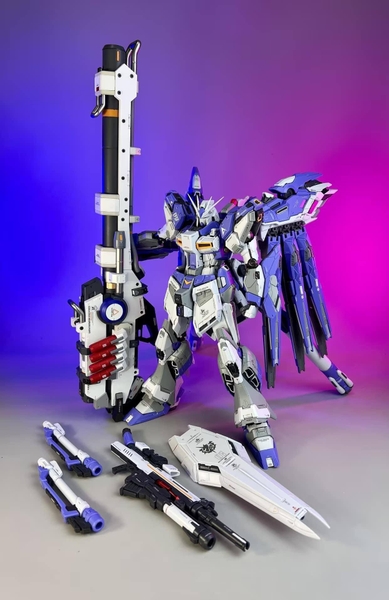 Mô Hình Lắp Ráp MC Hi-v Gundam Ver.YJL - Khung xương Kim Loại - Tặng kèm Bazooka ráp sẵn, base, 3 tấm decal