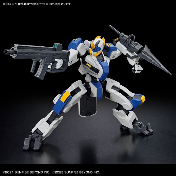 Mô Hình Lắp Ráp HG 1/72 Phụ kiện Kyoukai Senki AMAIM Warrior at the Borderline Weapon Set 6 của Bandai Nhật Bản