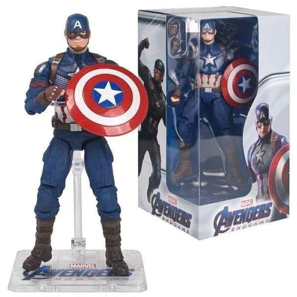 Mô hình Ráp Sẵn Marvel - New Captain America with Plastic Holder - ZD Toys - ZM31