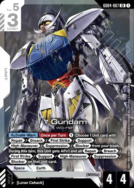 Thẻ TCG Gundam Card Game - GD04 Booster Pack của Bandai Nhật Bản
