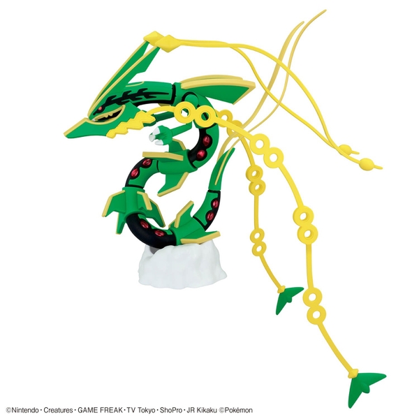 Mô Hình Lắp Ráp Pokemon Plastic Model Collection 61 Select Series Mega Rayquaza của Bandai Nhật bản