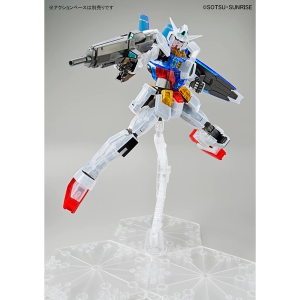 Mô Hình Lắp Ráp Gundam MG 1/100 THE GUNDAM BASE LIMITED AGE-1 GUNDAM Wear System Set Clear Color của Bandai Nhật Bản