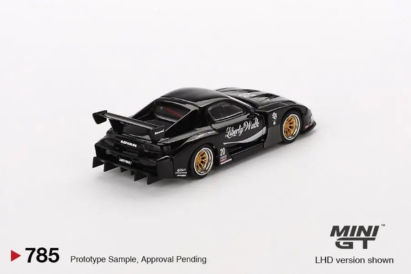 Mô Hình Xe MINI GT Card Version MGT00785 Mazda RX-7 LB-Super Silhouette Liberty Walk Black