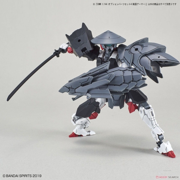 Mô Hình Lắp Ráp Bộ Phụ Kiện 30MM 1/144 Phụ kiện Option Parts Set 4 - Sengoku Armor của Bandai Nhật