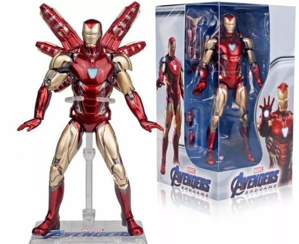 Mô Hình Ráp Sẵn Marvel Iron Man MK85 with Plastic Holder của ZDtoys