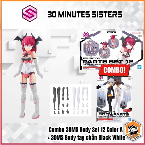 Mô Hình Lắp Ráp 30MS Phụ Kiện OPTION PARTS SET 12 - REAPER COSTUME- COLOR A của Bandai Nhật Bản