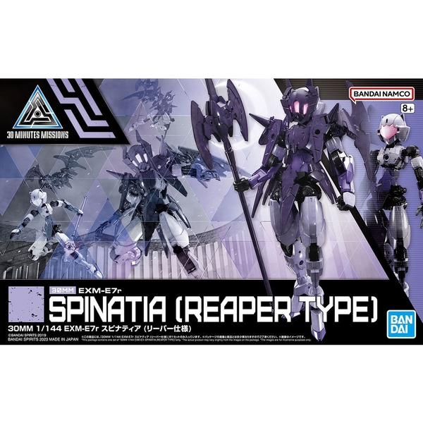 Mô hình lắp ráp 30MM 1/144 EXM-E7f SPINATIA (FENCER TYPE) Chính Hãng Bandai