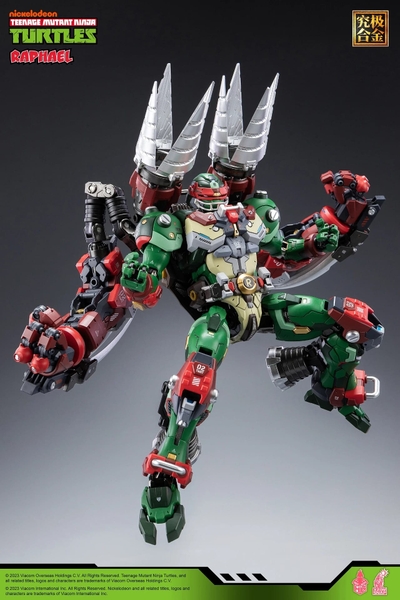 Mô Hình Ráp Sẵn Khung Kim Loại Mecha Ninja Turtle - raphael của Heat Boys x Snap Finger