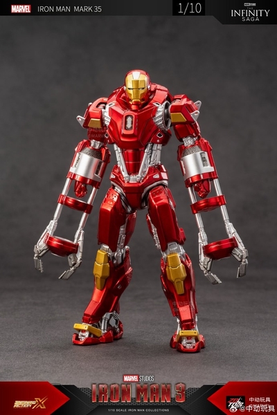 Mô Hình Ráp Sẵn Marvel 1/10 Iron Man Mk35 của Zdtoys