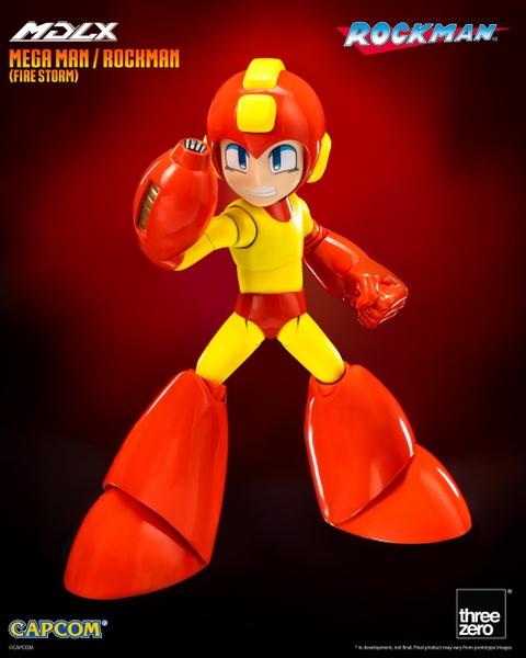 Mô Hình Ráp Sẵn MDLX Mega Man / Rockman (Fire Storm) của Threezero