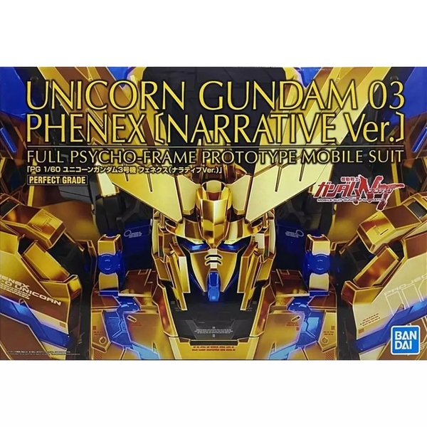 Mô Hình Lắp Ráp PG 1/60 Unicorn Gundam 03 Phenex (Narrative Ver.) Chính Hãng P-bandai JP