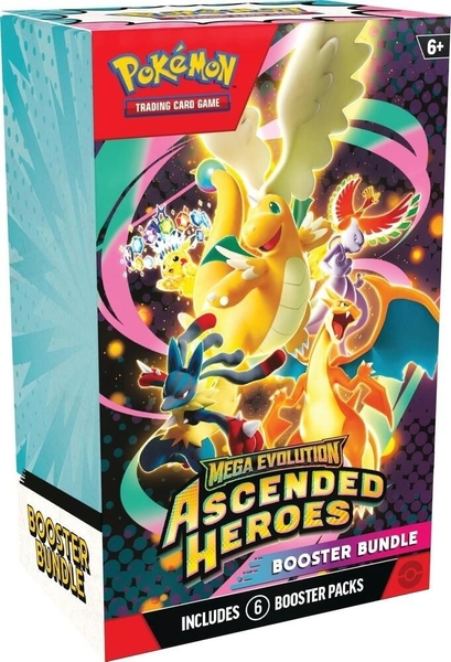Thẻ TCG Pokemon : Mega Evolution - Ascended Heroes Booster Bundle bản Tiếng Anh